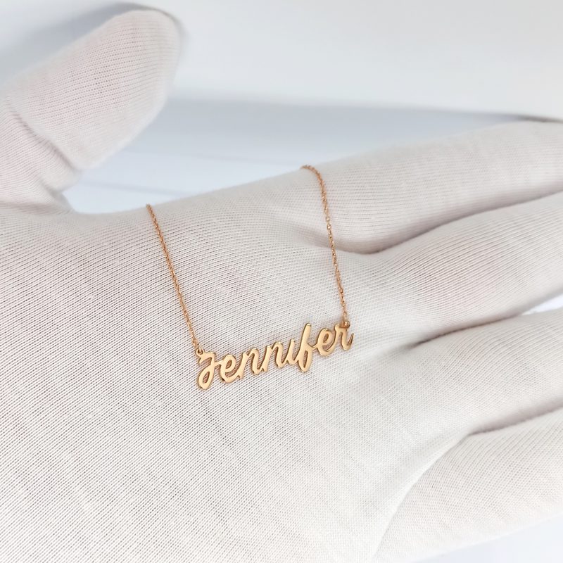 Name Necklace Gold 1