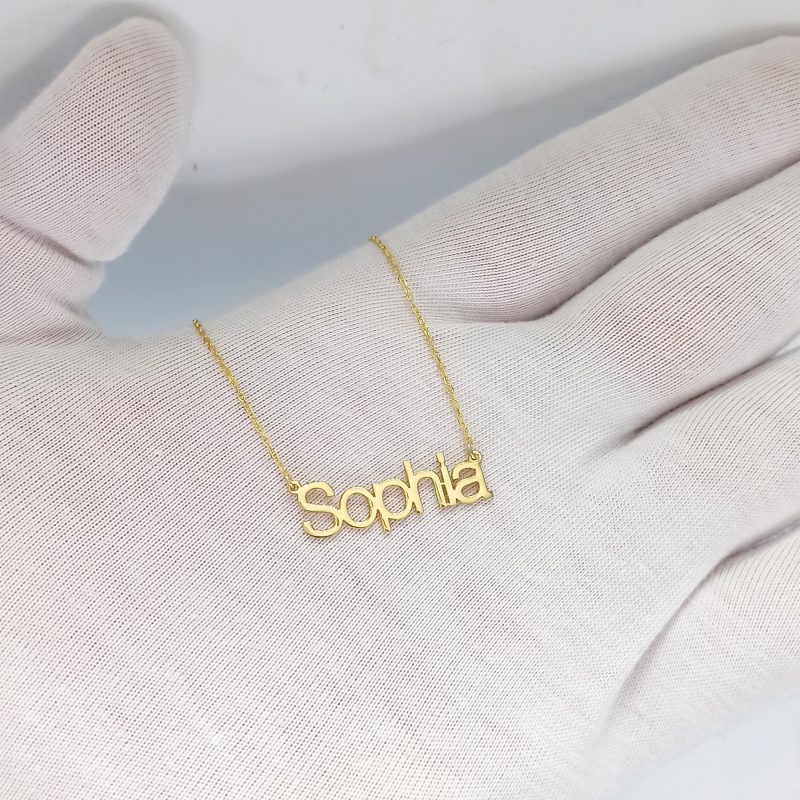 dainty name necklace