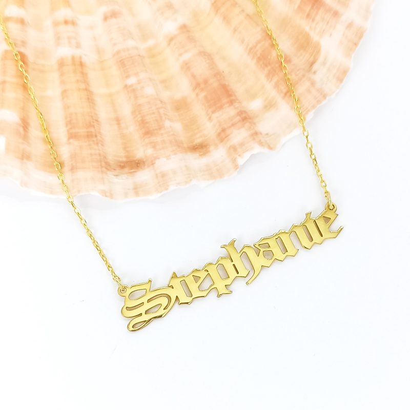 tiny name necklace