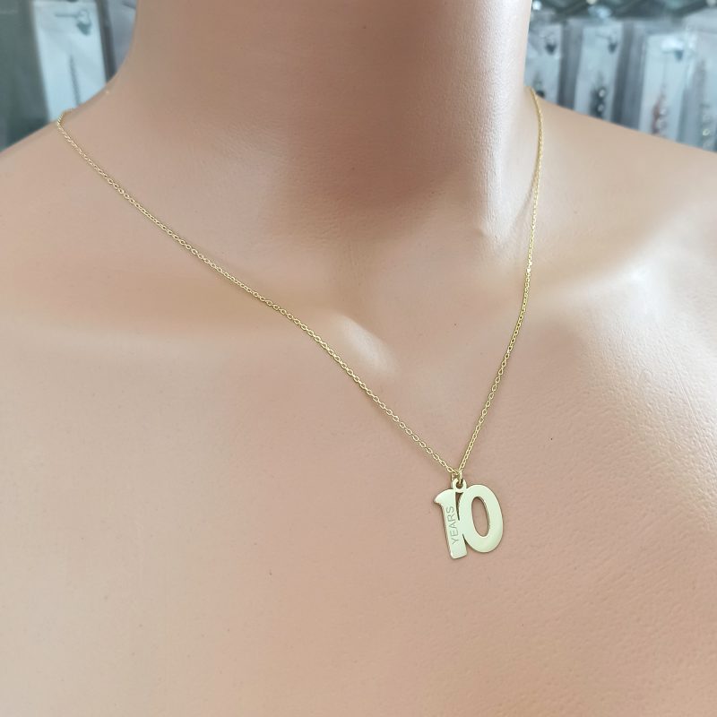 925 Ayar Gümüş Uğurlu Sayı İsimli Kolye