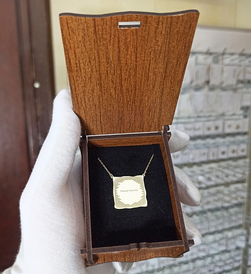 Duvar Yazısı İsimli Kolye 925 Ayar Gümüş - Görsel 6