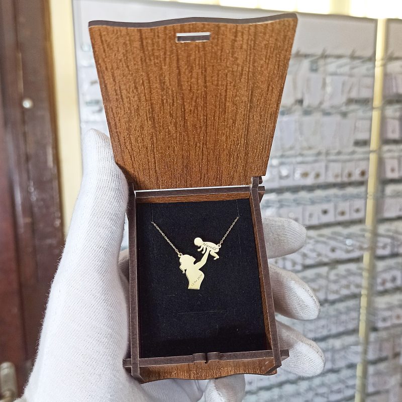 Anne Bebek Model İsimli Kolye 925 Ayar Gümüş - Görsel 3