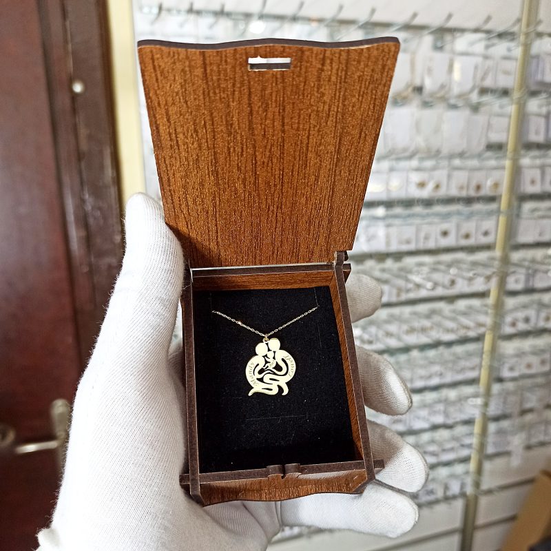 Anne Bebek Aile Model İsimli Kolye 925 Gümüş - Görsel 7