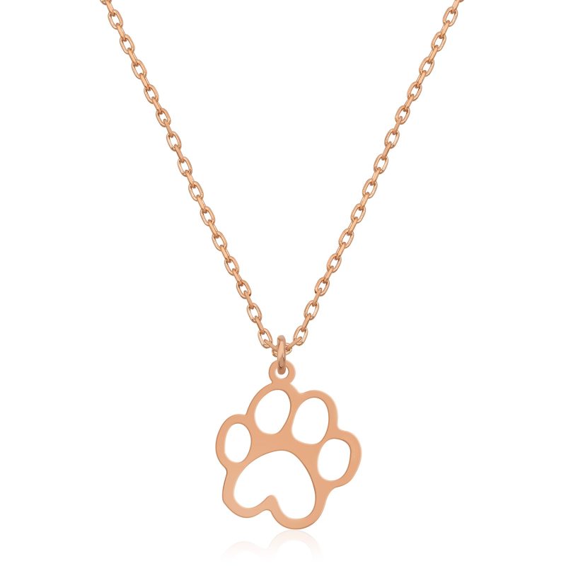 Köpek Patisi Kolye 925 Ayar Gümüş DZG758