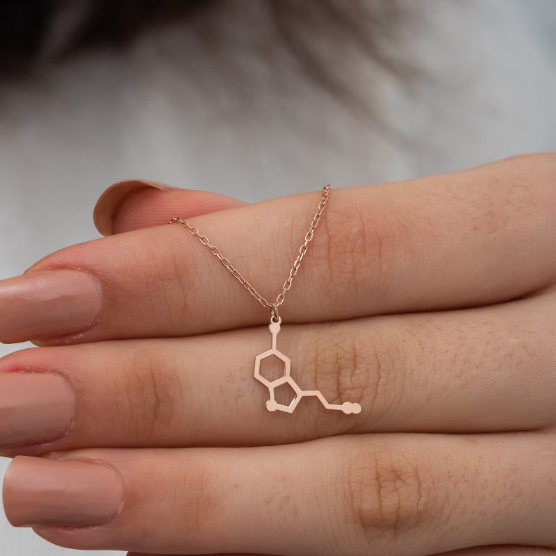 Serotonin Kolye 925 Ayar Gümüş DZG759 - Görsel 3