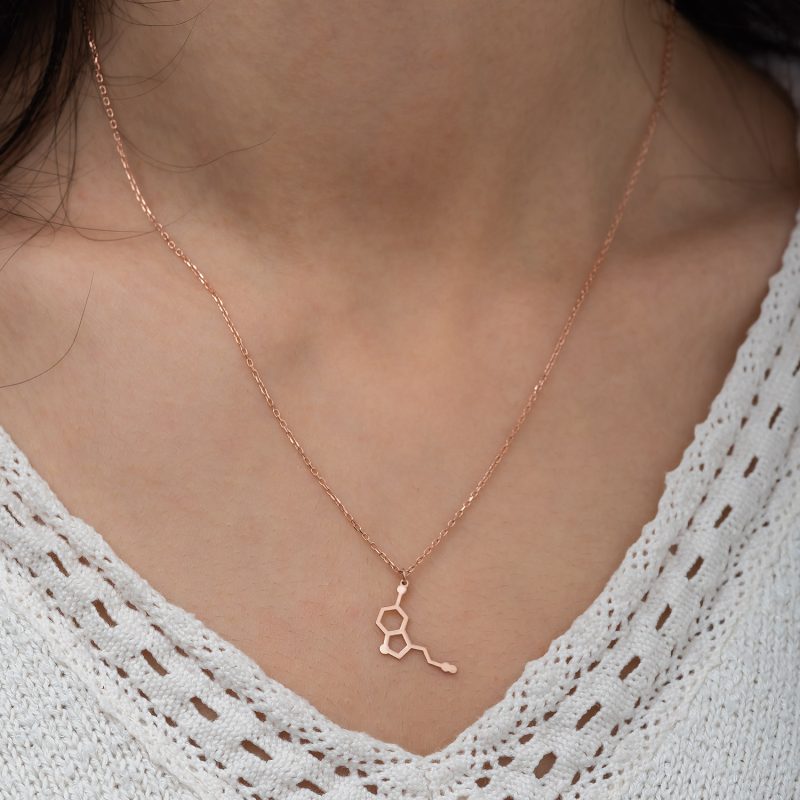 Serotonin Kolye 925 Ayar Gümüş DZG759 - Görsel 2