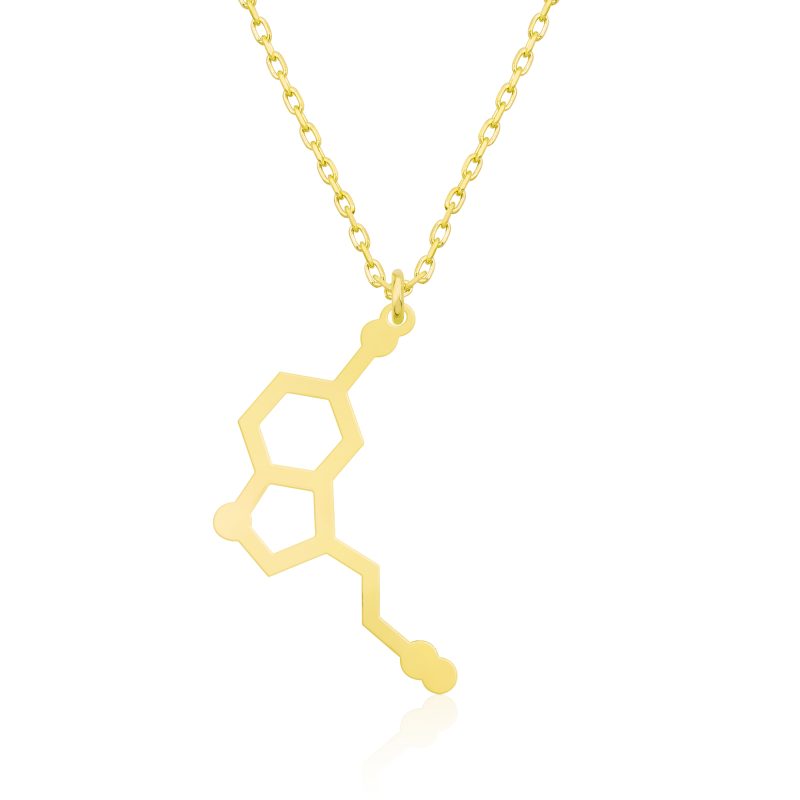14 Ayar Altın Serotonin Kolye DZG836 - Görsel 2